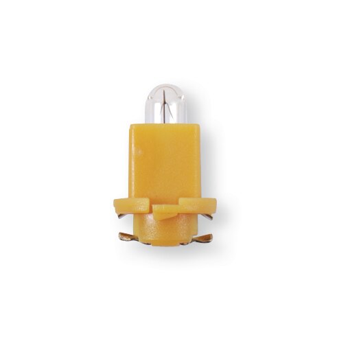 Boîte de 10 ampoules témoins plastique jaune 24 V 1,2 W culot EBS-R4